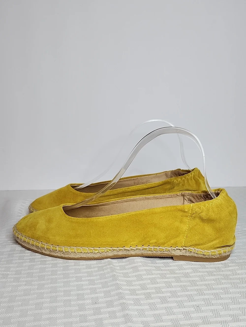 Anthropologie Suede Leather Espadrille Flats NEW In BOX